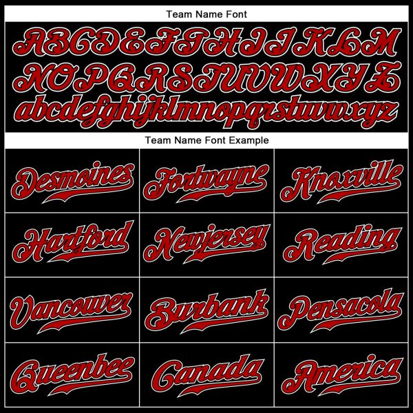 Custom Black Red-White Authentic Sleeveless Baseball Jersey - Image 3