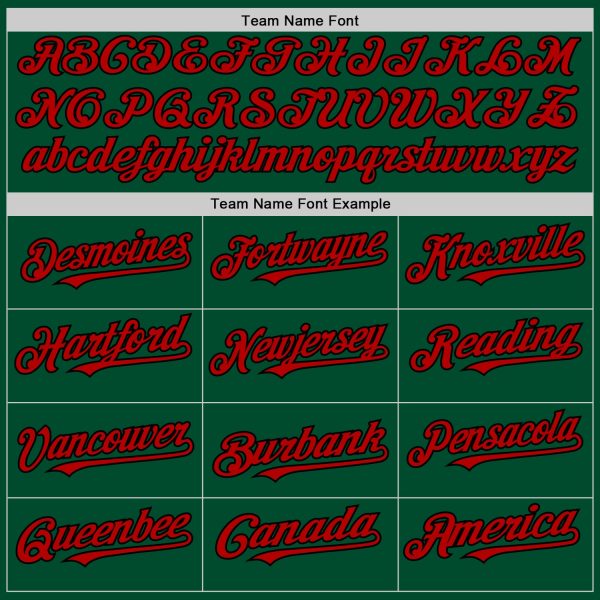 Custom Kelly Green Red-Black Bomber Full-Snap Varsity Letterman Hoodie Jacket - Image 4