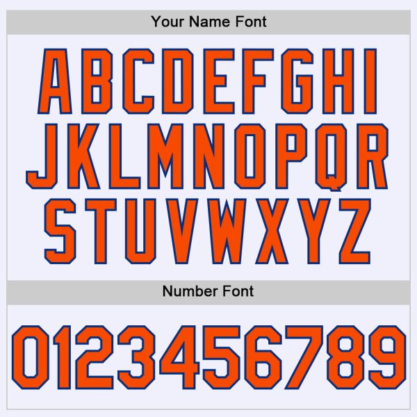 Custom White Orange-Royal Mesh Authentic Throwback Baseball Jersey - Image 5