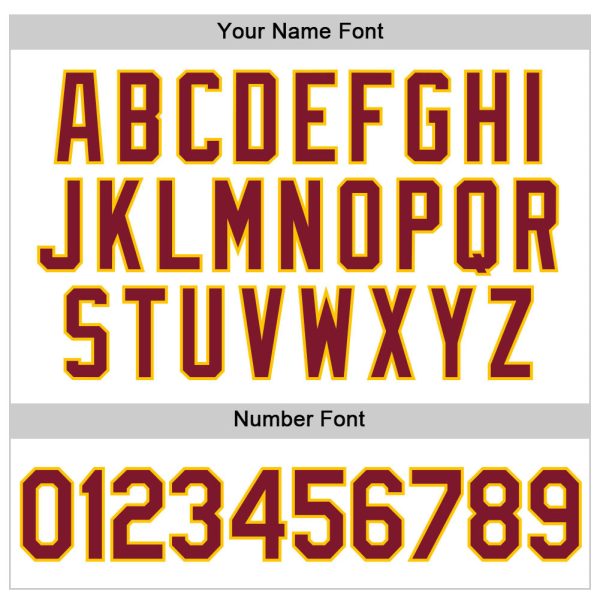 Custom White Crimson-Gold Authentic Baseball Jersey - Image 5